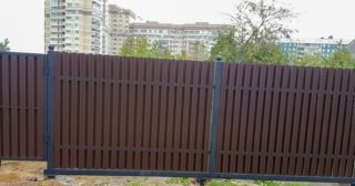 Купить распашные ворота из штакетника Орел, цена от 2797 руб.